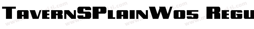 TavernSPlainW05 Regular Regular字体转换